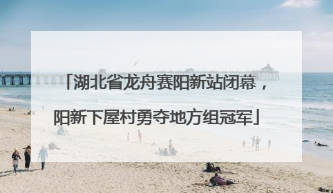 湖北省龙舟赛阳新站闭幕，阳新下屋村勇夺地方组冠军