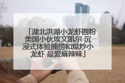 湖北洪湖小龙虾圈粉美国小伙埃文凯尔 沉浸式体验捕捞和爆炒小龙虾 最爱麻辣味