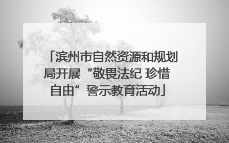 滨州市自然资源和规划局开展“敬畏法纪 珍惜自由”警示教育活动