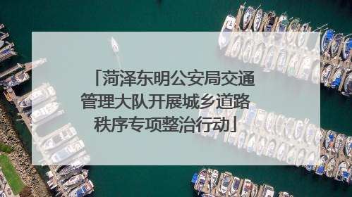 菏泽东明公安局交通管理大队开展城乡道路秩序专项整治行动