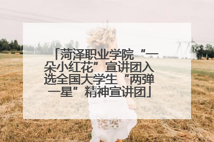 菏泽职业学院“一朵小红花”宣讲团入选全国大学生“两弹一星”精神宣讲团