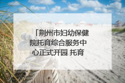 荆州市妇幼保健院托育综合服务中心正式开园 托育宣传月同步启动