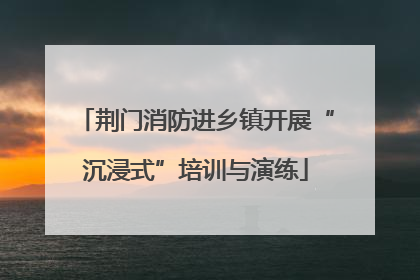 荆门消防进乡镇开展“沉浸式”培训与演练