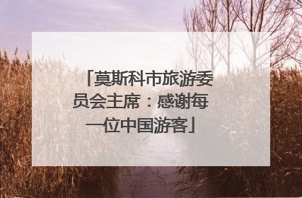 莫斯科市旅游委员会主席：感谢每一位中国游客