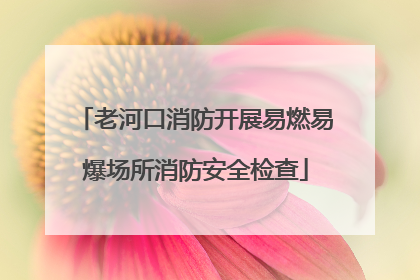 老河口消防开展易燃易爆场所消防安全检查
