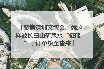 聚焦深圳文博会｜就这样被长白山矿泉水“征服”，订单纷至沓来