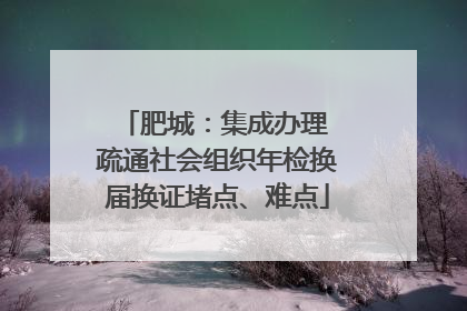 肥城：集成办理 疏通社会组织年检换届换证堵点、难点