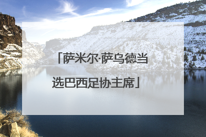 萨米尔·萨乌德当选巴西足协主席