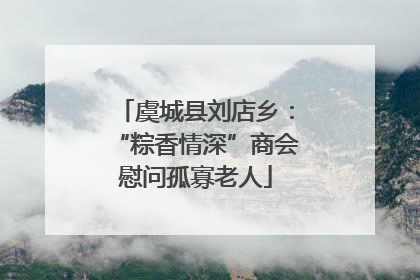 虞城县刘店乡：“粽香情深”商会慰问孤寡老人