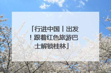 行进中国丨出发！跟着红色旅游巴士解锁桂林