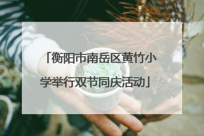 衡阳市南岳区黄竹小学举行双节同庆活动
