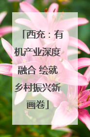 西充：有机产业深度融合 绘就乡村振兴新画卷