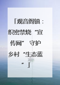 观音阁镇：织密禁烧“宣传网” 守护乡村“生态蓝”