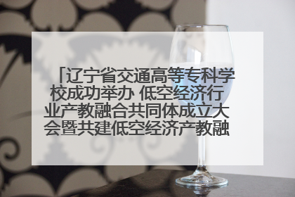 辽宁省交通高等专科学校成功举办 低空经济行业产教融合共同体成立大会暨共建低空经济产教融合新生态论坛