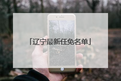 辽宁最新任免名单