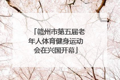 赣州市第五届老年人体育健身运动会在兴国开幕