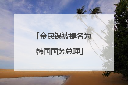金民锡被提名为韩国国务总理