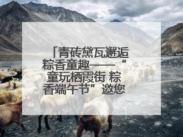 青砖黛瓦邂逅粽香童趣——“童玩栖霞街 粽香端午节”邀您共织时光记忆