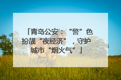 青岛公安：“警”色扮靓“夜经济”，守护城市“烟火气”