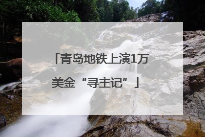 青岛地铁上演1万美金“寻主记”