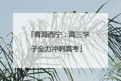 青海西宁：高三学子全力冲刺高考