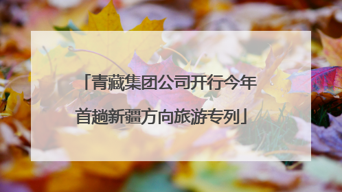 青藏集团公司开行今年首趟新疆方向旅游专列