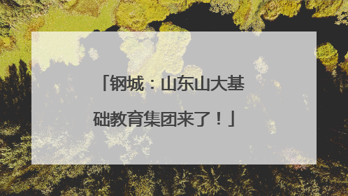 钢城：山东山大基础教育集团来了！