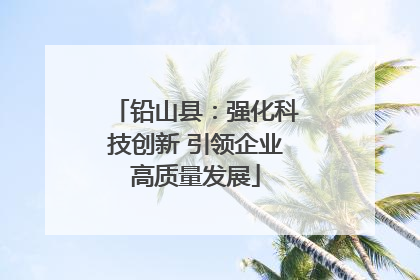 铅山县：强化科技创新 引领企业高质量发展