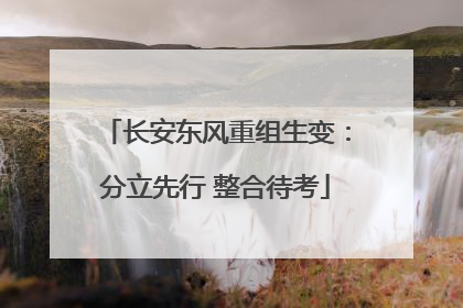 长安东风重组生变：分立先行 整合待考