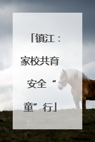 镇江：家校共育 安全“童”行
