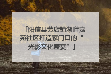 阳信县劳店镇湖畔嘉苑社区打造家门口的“光影文化盛宴”