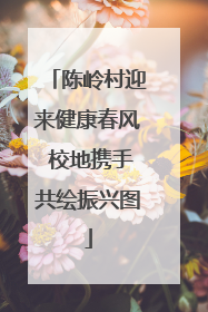 陈岭村迎来健康春风 校地携手共绘振兴图
