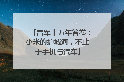 雷军十五年答卷：小米的护城河，不止于手机与汽车