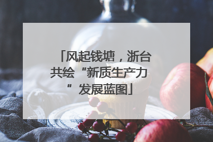 风起钱塘，浙台共绘“新质生产力”发展蓝图