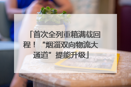 首次全列重箱满载回程！“烟淄双向物流大通道”提能升级