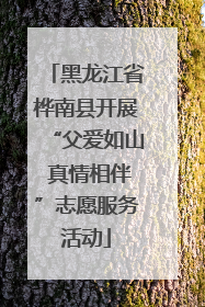 黑龙江省桦南县开展“父爱如山 真情相伴”志愿服务活动
