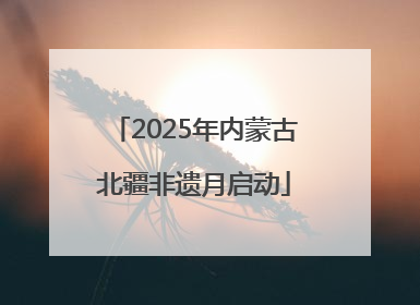 2025年内蒙古北疆非遗月启动