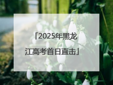 2025年黑龙江高考首日直击