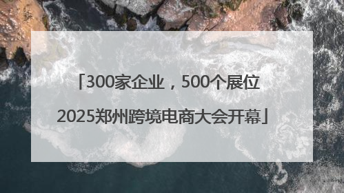 300家企业，500个展位 2025郑州跨境电商大会开幕