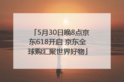 5月30日晚8点京东618开启 京东全球购汇聚世界好物
