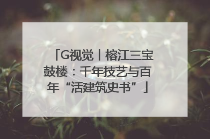G视觉丨榕江三宝鼓楼：千年技艺与百年“活建筑史书”